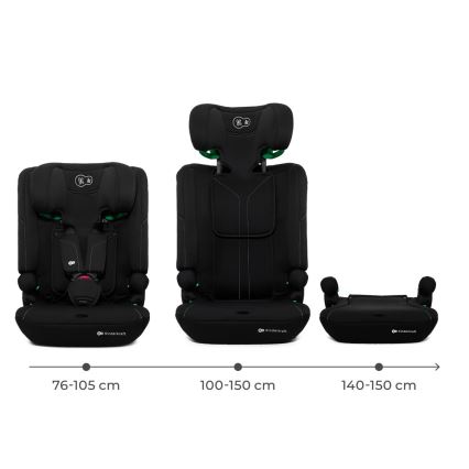 KINDERKRAFT - Παιδικό κάθισμα αυτοκινήτου I-COMFY i-Size 76-150 cm, μαύρο