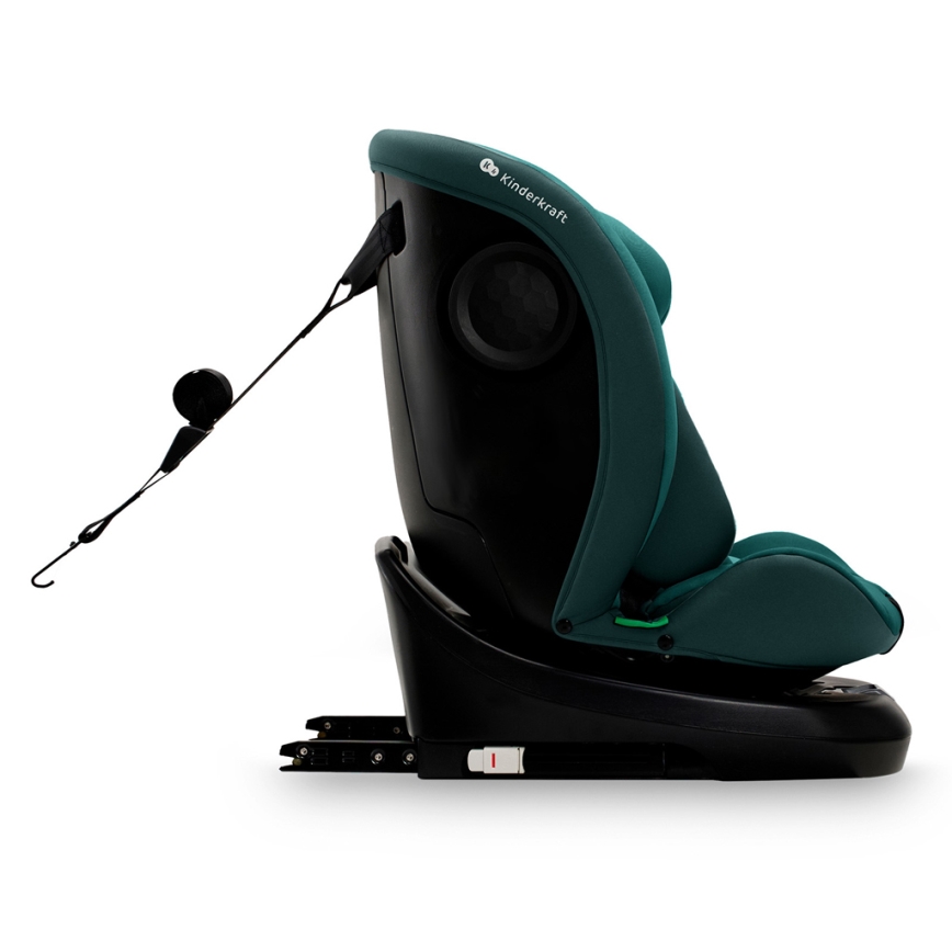 KINDERKRAFT - Παιδικό κάθισμα αυτοκινήτου I-GROW i-Size 40-150 cm, τιρκουάζ