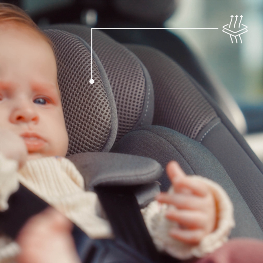 KINDERKRAFT - Παιδικό κάθισμα αυτοκινήτου I-GUARD i-Size 40-105 cm γκρι