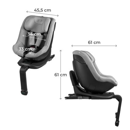 KINDERKRAFT - Παιδικό κάθισμα αυτοκινήτου I-GUARD PRO i-Size 61-105 cm γκρι