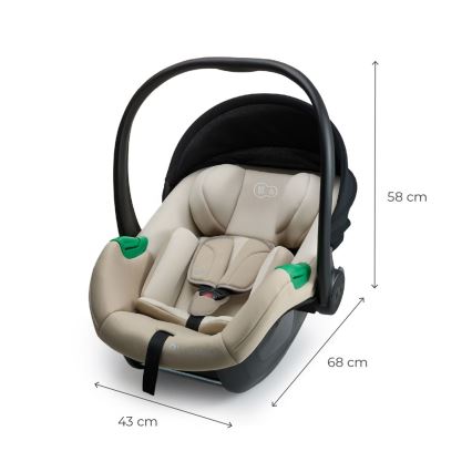 KINDERKRAFT - Παιδικό κάθισμα αυτοκινήτου MINK PRO 2 40-87 cm (0-13 kg) μπεζ