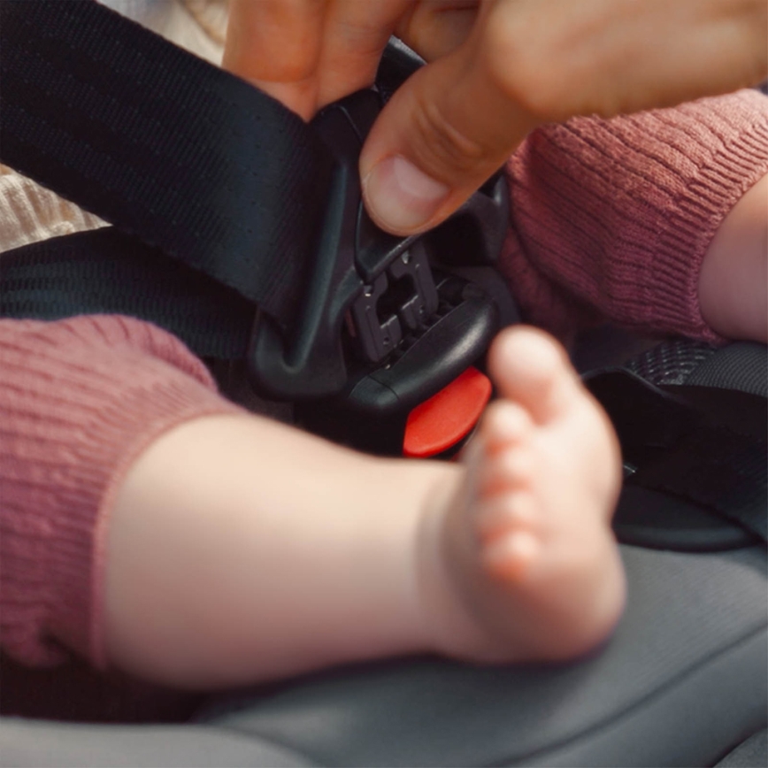 KINDERKRAFT - Παιδικό κάθισμα αυτοκινήτου με περιστρεφόμενη βάση I-GUARD i-Size 40-105 cm γκρι