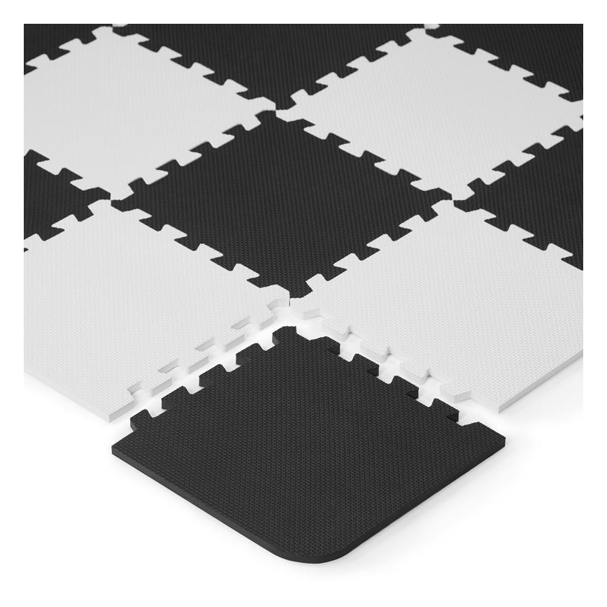 KINDERKRAFT - Παιδικό παζλ Δαπέδου LUNO 30τμχ μαύρο/λευκό