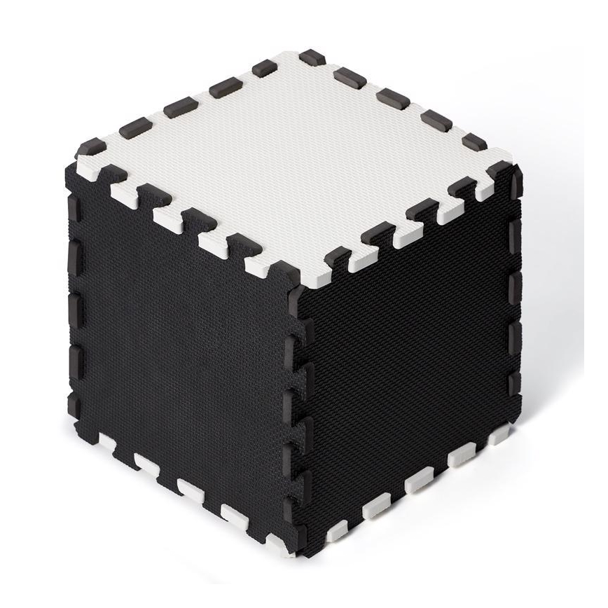 KINDERKRAFT - Παιδικό παζλ Δαπέδου LUNO 30τμχ μαύρο/λευκό