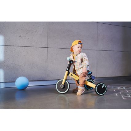 KINDERKRAFT - Παιδικό πτυσόμενο τρίκυκλο ποδήλατο 3σε1 4TRIKE κίτρινο/μέντα