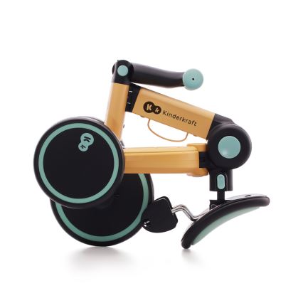 KINDERKRAFT - Παιδικό πτυσόμενο τρίκυκλο ποδήλατο 3σε1 4TRIKE κίτρινο/μέντα