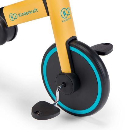 KINDERKRAFT - Παιδικό ποδηλατάκι 3 σε 1 4TRIKE κίτρινο/τυρκουάζ