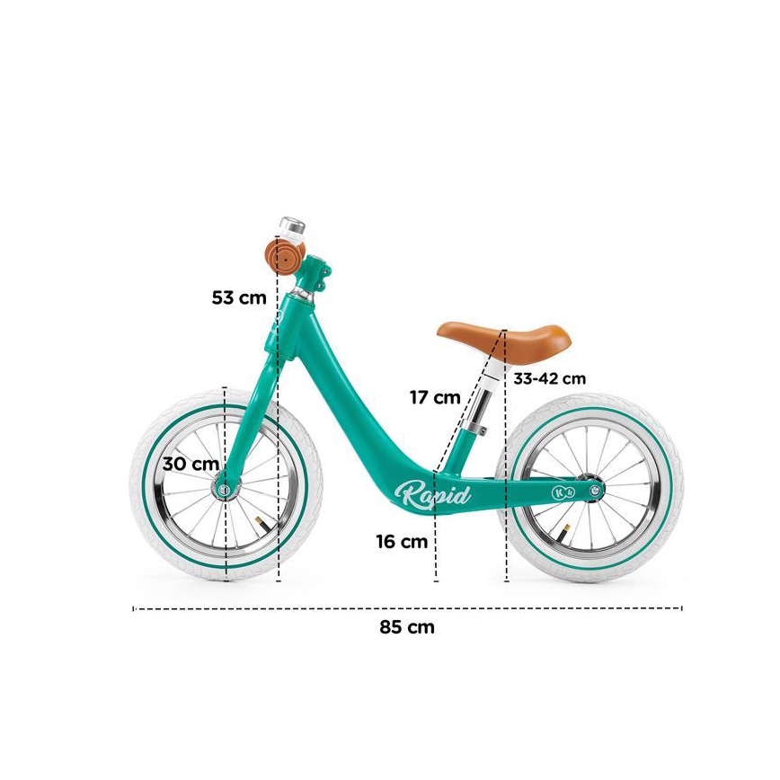 KINDERKRAFT - Παιδικό ποδήλατο ισορροπίας RAPID τιρκουάζ