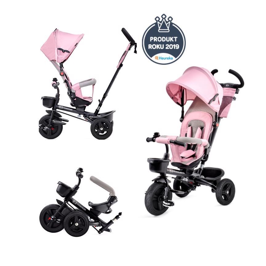 KINDERKRAFT - Παιδικό τρίκυκλο ποδήλατο AVEO ροζ