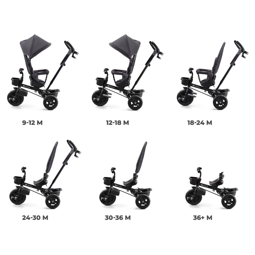 KINDERKRAFT - Παιδικό τρίκυκλο ποδήλατο AVEO γκρι