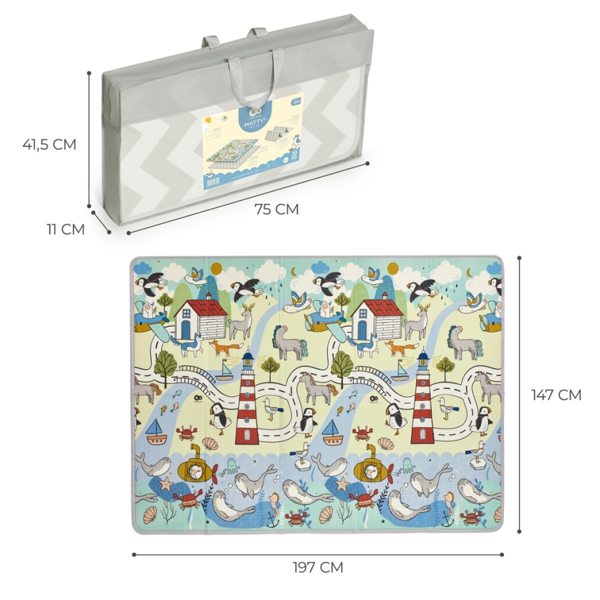 KINDERKRAFT - Παιδικό χαλάκι δραστηριοτήτων MATTY 2