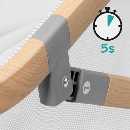 KINDERKRAFT - Παρκοκρέβατο 4σε1 SOFI γκρι