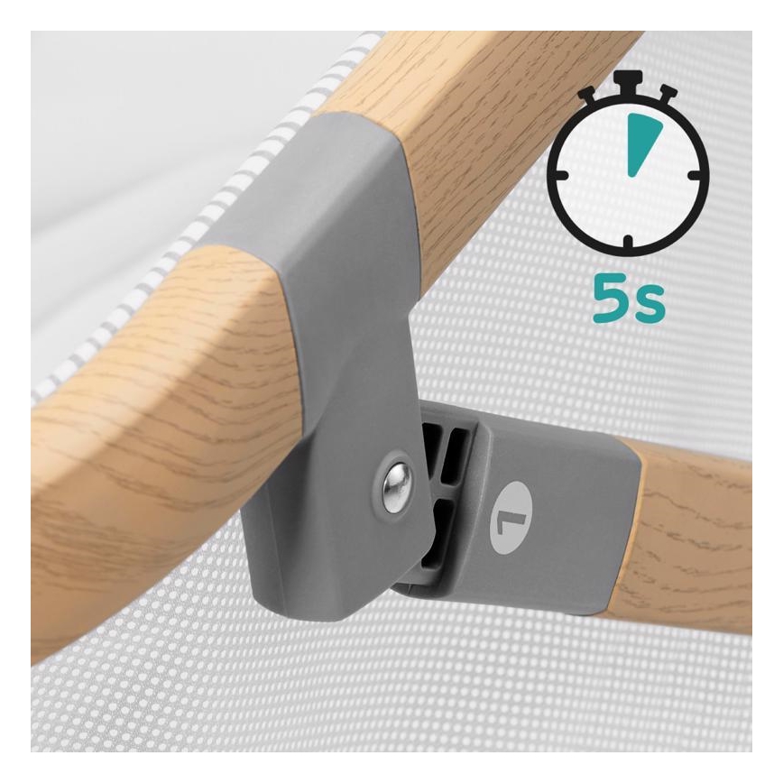 KINDERKRAFT - Παρκοκρέβατο 4σε1 SOFI γκρι