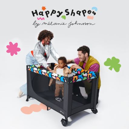 KINDERKRAFT - Παρκοκρέβατο JOY 2 Happy shapes