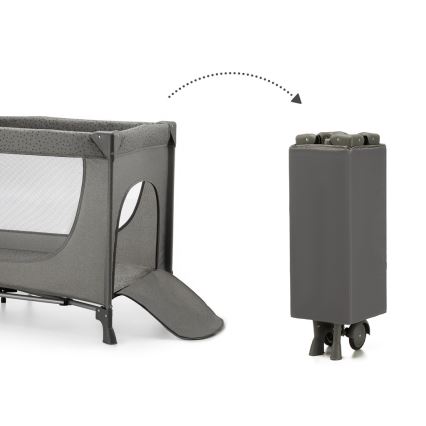 KINDERKRAFT - Παρκοκρέβατο JOY 2 γκρι