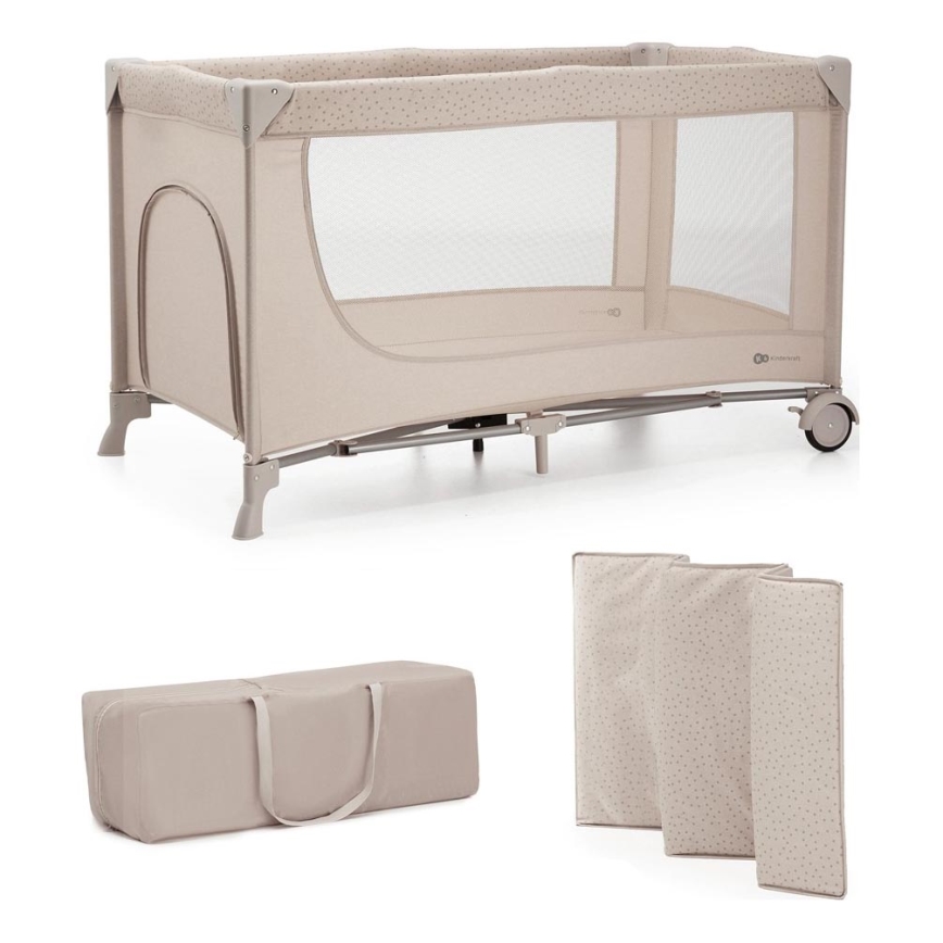 KINDERKRAFT - Παρκοκρέβατο JOY 2 μπεζ