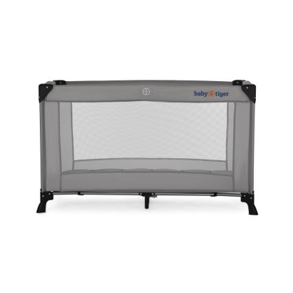 KINDERKRAFT - Παρκοκρέβατο Tiger VIKI γκρι