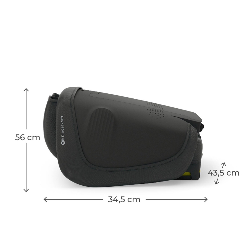 KINDERKRAFT - Πτυσσόμενο παιδικό κάθισμα αυτοκινήτου UNITY 2 i-Size 100-150 εκ. μαύρο