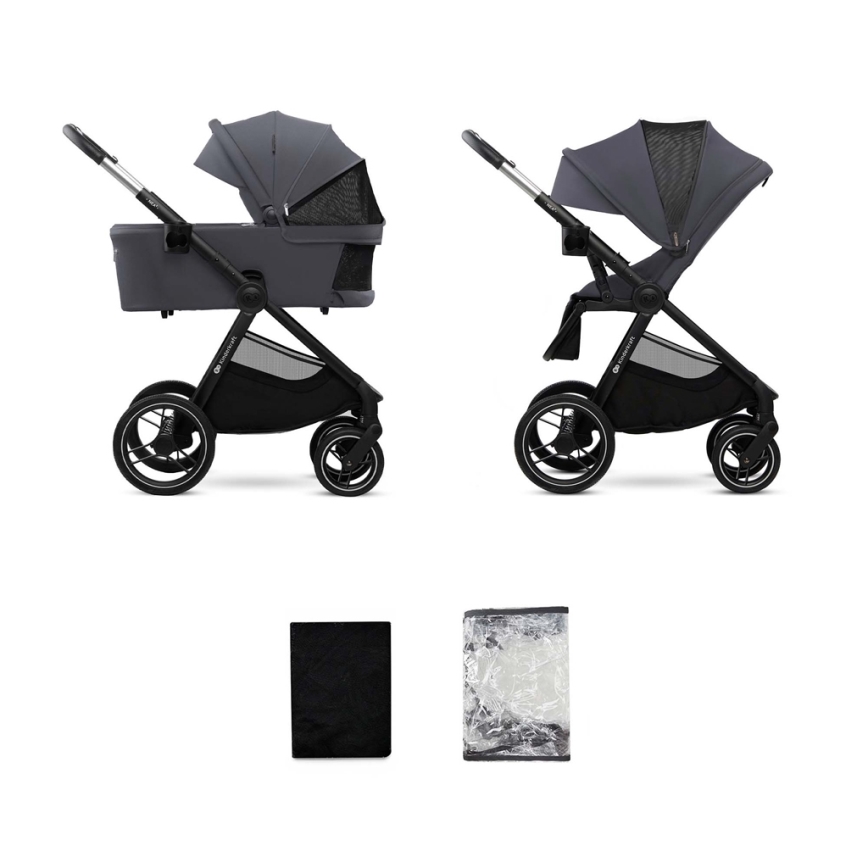 KINDERKRAFT - Πολυκαρότσι 2σε1 NEA 2 Σκούρο γκρι