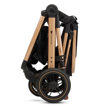 KINDERKRAFT - Πολυκαρότσι 3σε1 ESME Pure μαύρο + κάθισμα αυτοκινήτου MINK PRO