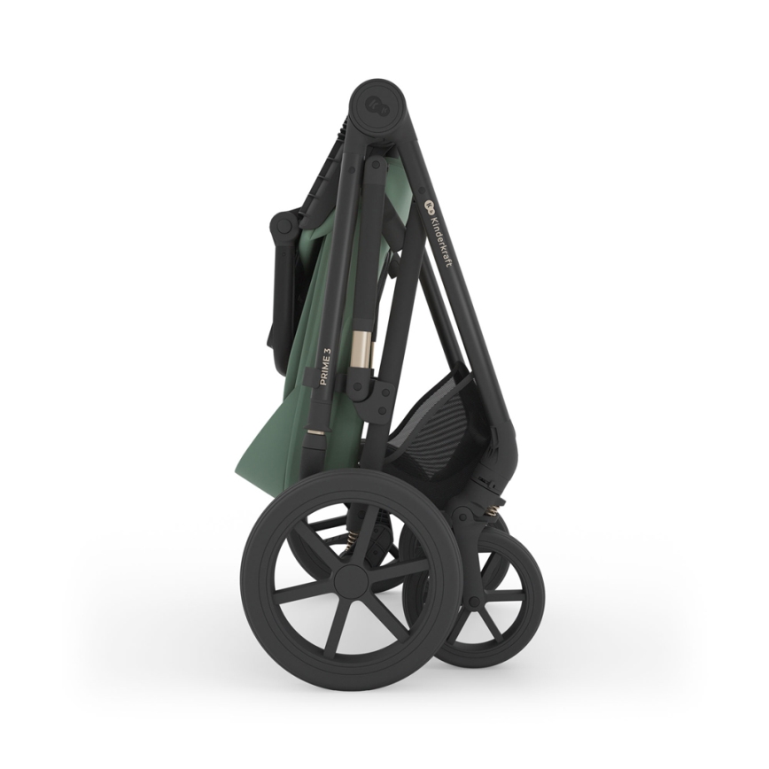 KINDERKRAFT - Πολυμορφικό καρότσι 3 σε 1 PRIME 3 Σκούρο Πράσινο