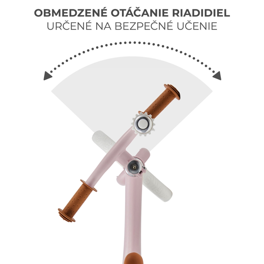 KINDERKRAFT - Ποδήλατο Ισορροπίας FLY PLUS Powder ροζ