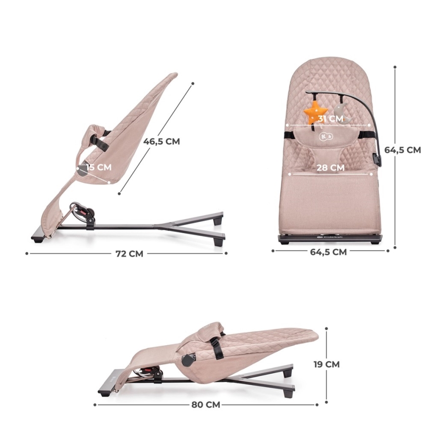 KINDERKRAFT - Relax μωρού MIMI ροζ