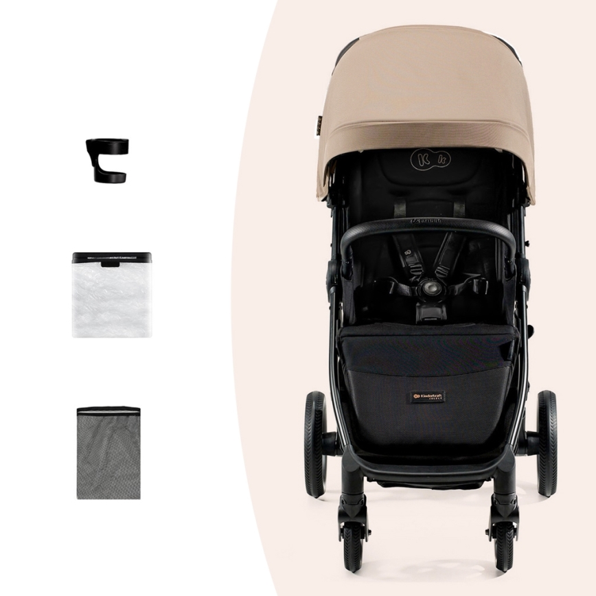 KINDERKRAFT SELECT - Καροτσάκι MITZY Linen μπεζ