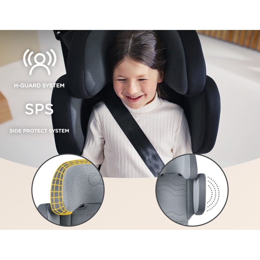 KINDERKRAFT SELECT - Κάθισμα αυτοκινήτου XPAND 2 i-Size (100-150 cm) Premium Ρουκέτα γκρι