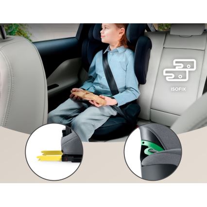 KINDERKRAFT SELECT - Κάθισμα αυτοκινήτου XPAND 2 i-Size (100-150 cm) Premium Ρουκέτα γκρι