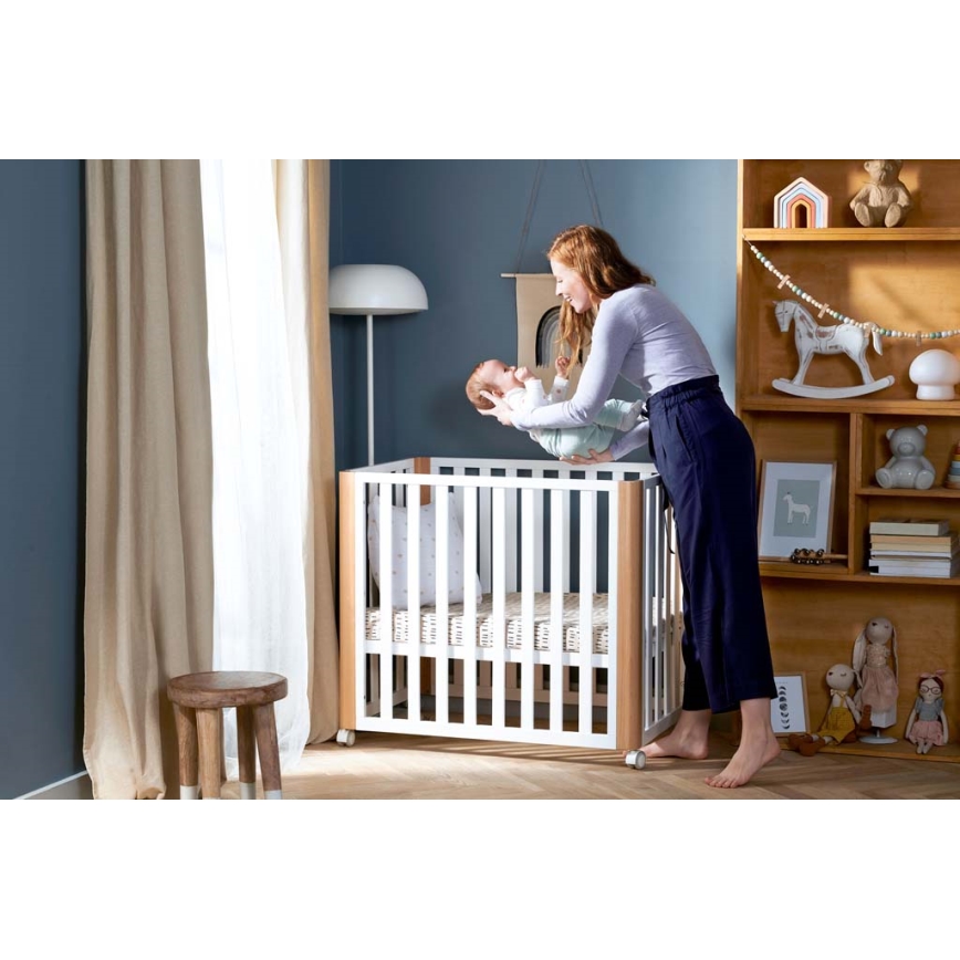 KINDERKRAFT SELECT - KOYA Premium βρεφικό κρεβάτι 4 σε 1 οξιά/πεύκο