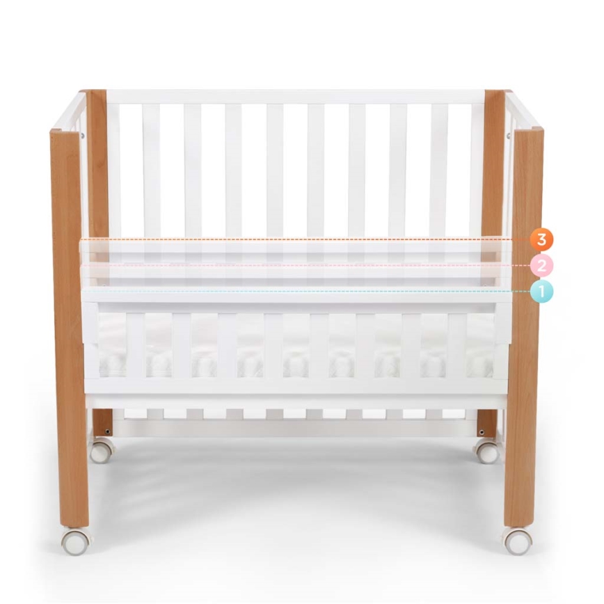 KINDERKRAFT SELECT - KOYA Premium βρεφικό κρεβάτι 4 σε 1 οξιά/πεύκο