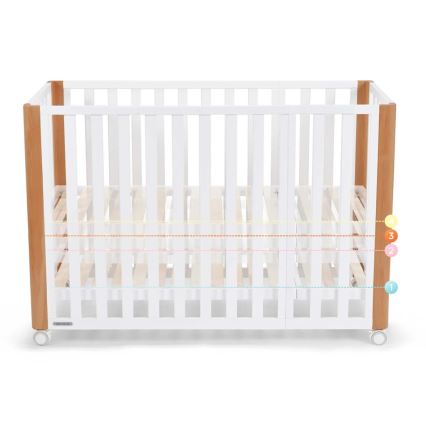 KINDERKRAFT SELECT - KOYA Premium βρεφικό κρεβάτι 4 σε 1 οξιά/πεύκο