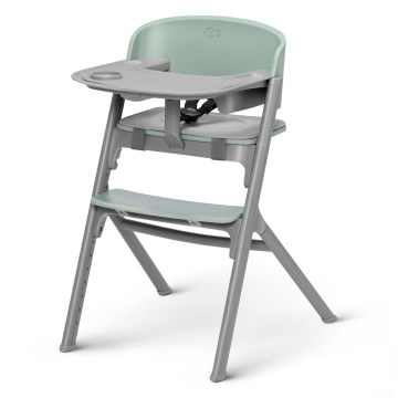 KINDERKRAFT SELECT - Παιδική καρέκλα φαγητού 3-σε-1 LIVY Premium Olive green
