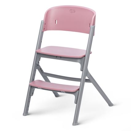 KINDERKRAFT SELECT - Παιδική καρέκλα φαγητού 3 σε 1 LIVY Premium Aster pink + ανακλινόμενο καθισματάκι CALMEE