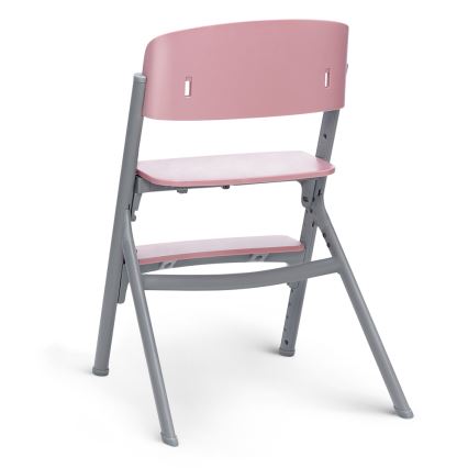 KINDERKRAFT SELECT - Παιδική καρέκλα φαγητού 3 σε 1 LIVY Premium Aster pink + ανακλινόμενο καθισματάκι CALMEE