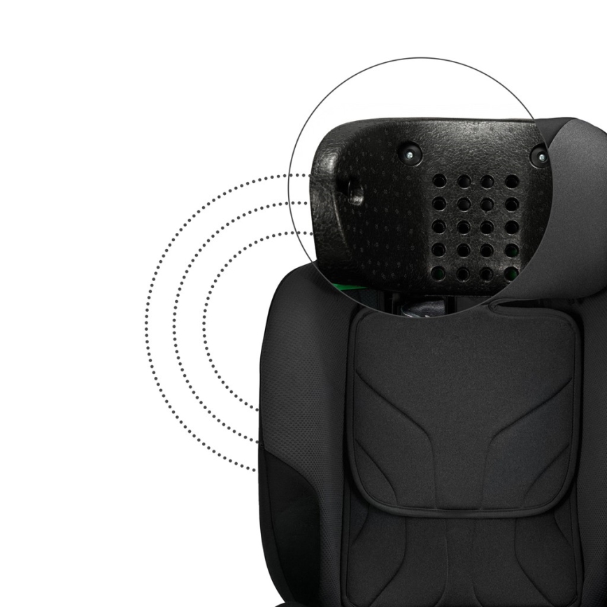 KINDERKRAFT SELECT - Παιδικό κάθισμα αυτοκινήτου I-FIX (40-150 cm) Γραφίτης μαύρο