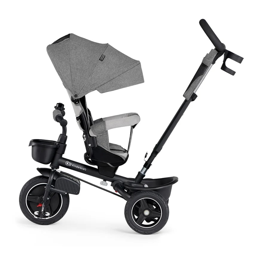 KINDERKRAFT - Παιδικό τρίκυκλο ποδήλατο 5σε1 SPINSTEP γκρι