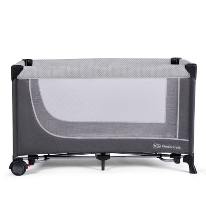 KINDERKRAFT SELECT - Παρκοκρέβατο LEODY γκρι