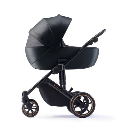 KINDERKRAFT SELECT - Συνδυαστικό καρότσι 3 σε 1 PRIME 2 Premium Venezian μαύρο + παιδικό κάθισμα αυτοκινήτου