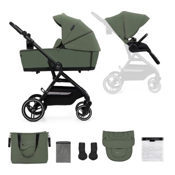 KINDERKRAFT SELECT - Αθλητικό καρότσι 2 σε 1 YOXI Mystic green