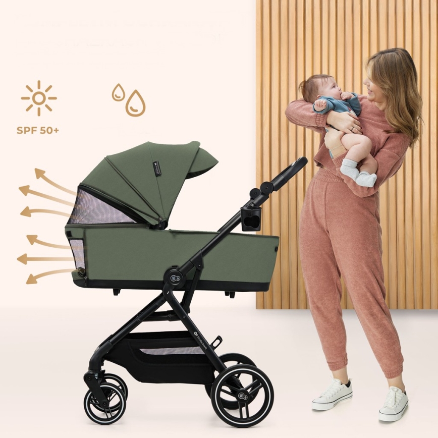 KINDERKRAFT SELECT - Αθλητικό καρότσι 2 σε 1 YOXI Mystic green