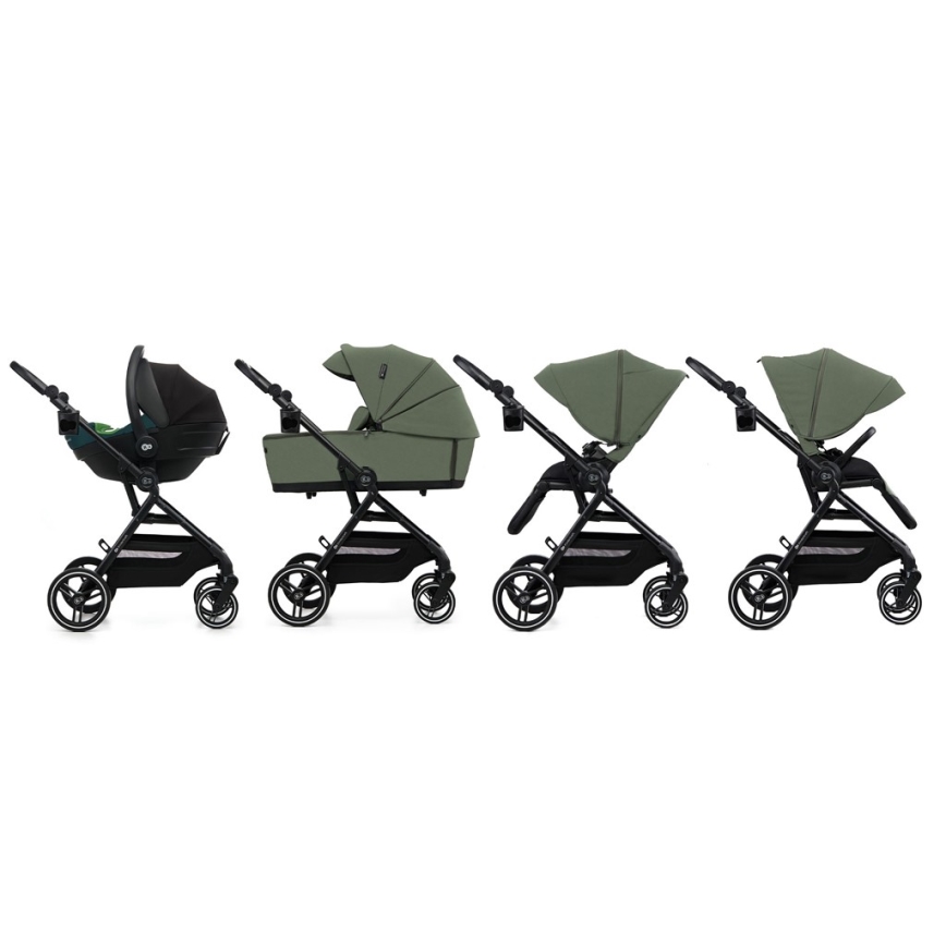 KINDERKRAFT SELECT - Αθλητικό καρότσι 2 σε 1 YOXI Mystic green