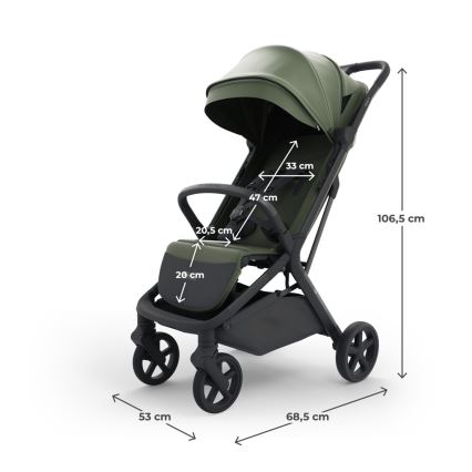 KINDERKRAFT SELECT - Αθλητικό παιδικό καρότσι NUBI 3 Mystic Green