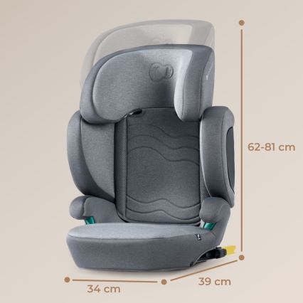 KINDERKRAFT SELECT - Κάθισμα αυτοκινήτου XPAND 2 i-Size (100-150 cm) Premium Ρουκέτα γκρι