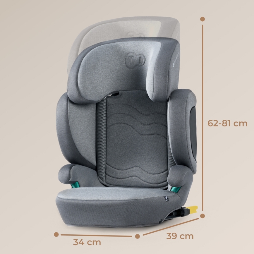 KINDERKRAFT SELECT - Κάθισμα αυτοκινήτου XPAND 2 i-Size (100-150 cm) Premium Ρουκέτα γκρι