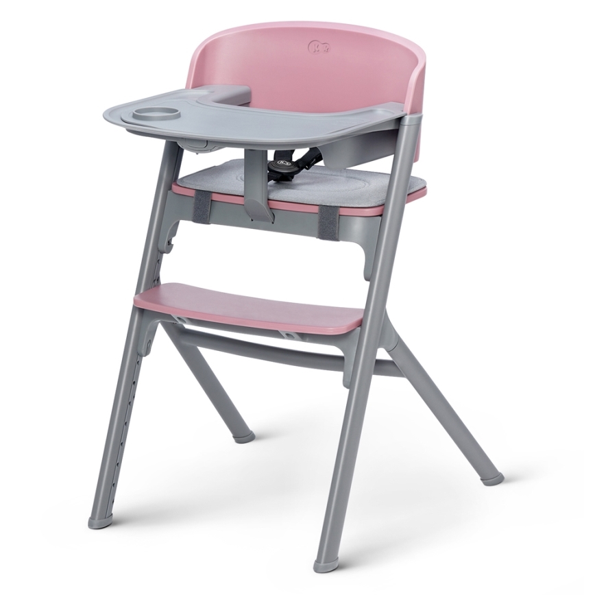 KINDERKRAFT SELECT - Καρεκλάκι φαγητού 3σε1 LIVY Premium Aster ροζ
