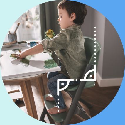 KINDERKRAFT SELECT - Καρεκλάκι φαγητού 3σε1 LIVY Premium Aster ροζ