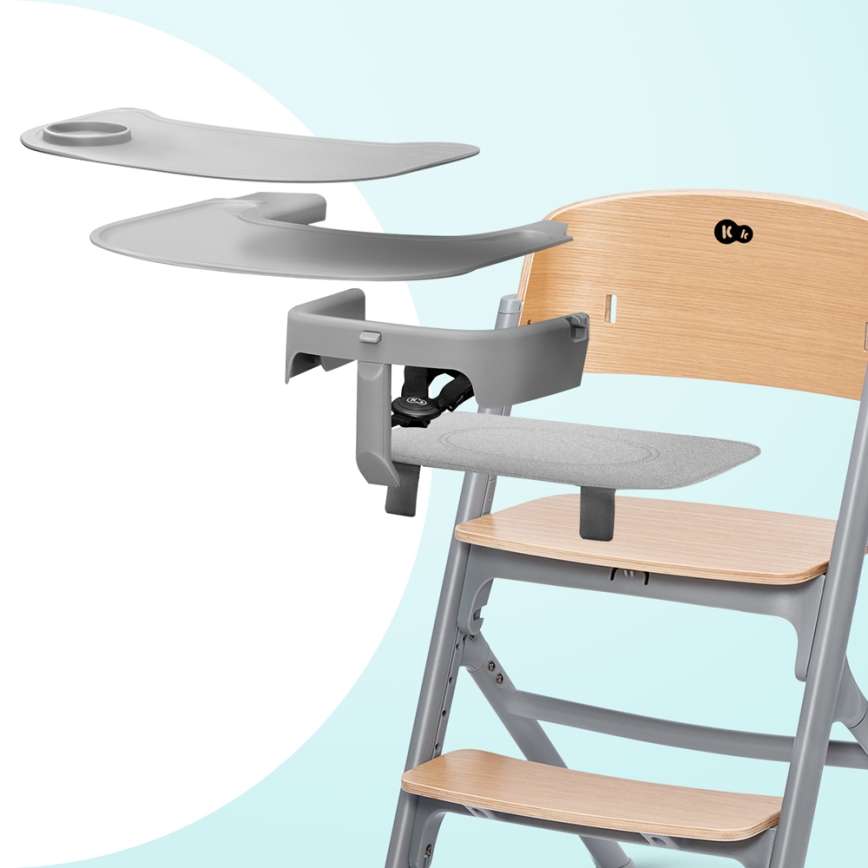 KINDERKRAFT SELECT - Καρεκλάκι φαγητού 3σε1 LIVY Premium δρυς