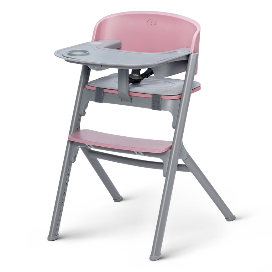 KINDERKRAFT SELECT - Καρεκλάκι φαγητού 3σε1 LIVY Premium Aster ροζ + relax CALMEE